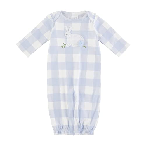 Blue Crochet Bunny Gown, Blue, 0-3 Months