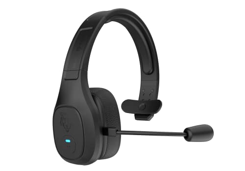Storm in Black - Wireless Bluetooth Professional Trucker and Office Headset with Microphone, Dongle & Cooling Gel Ear Cushion - Fastest Charge, Noise Cancelling, Clear Sound, Bluetooth 5.0