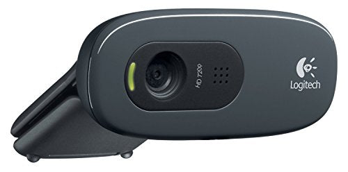 C270 Desktop or Laptop Webcam, HD 720p Widescreen for Video Calling and Recording (Renewed)