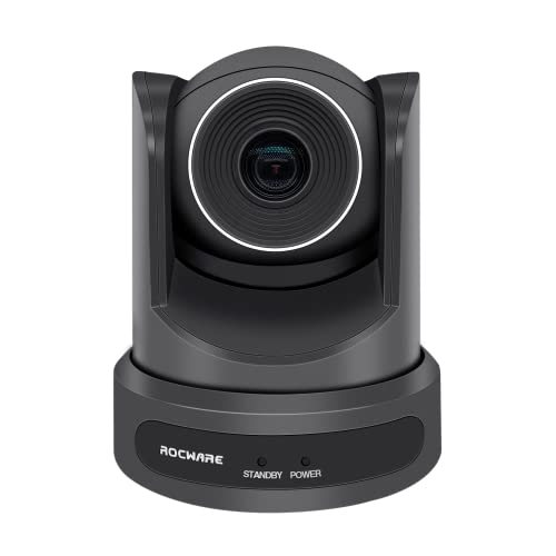 PTZ Camera,USB Output,10X Optical Zoom,Live Streaming Camera for Broadcast,Conference,Events,Church and School etc (Black)