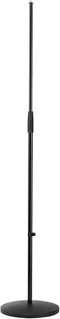 Adjustable Microphone Stand with Round Base