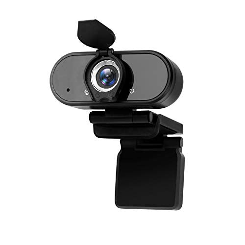 Webcam 1080p Web Camera, USB PC Computer Camera, with Stereo Microphone and Privacy Cover, Plug and Play, Desktop Laptop HD Webcam for Recording, Teaching, Calling, Conferencing, Gaming