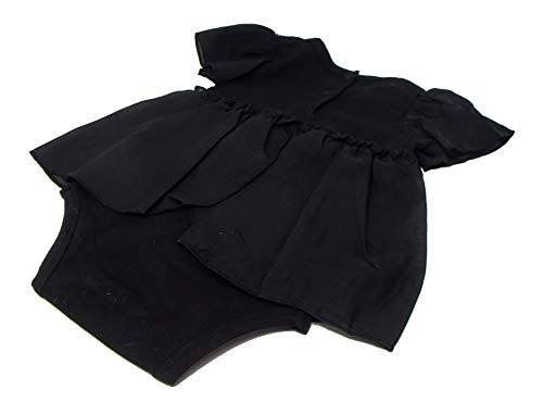 My First Little Black Party Dress Ruffle-Skirted Diaper Cover, 3-6 Months