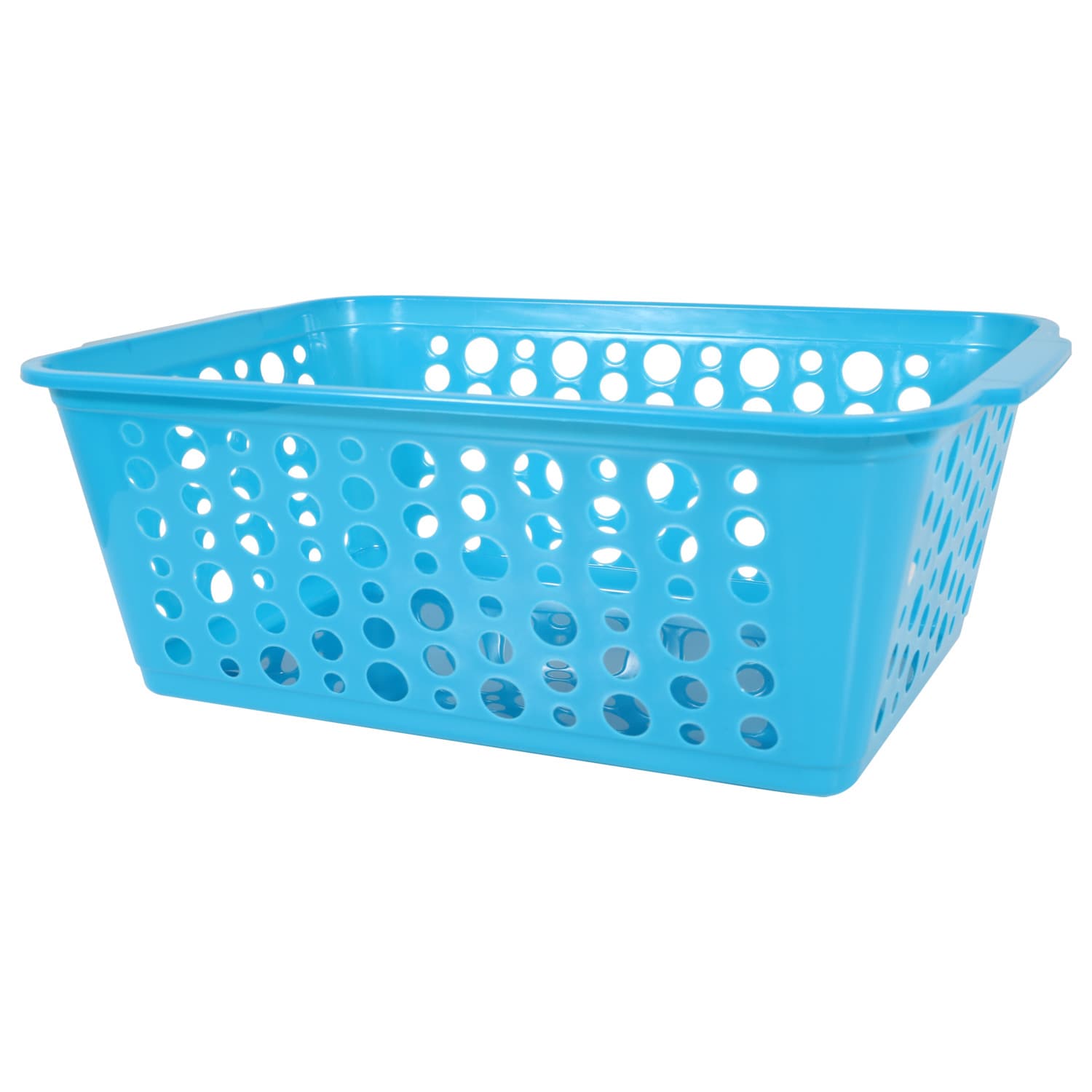 Large Rectangular Slotted Plastic Storage Baskets (Pack of 36)