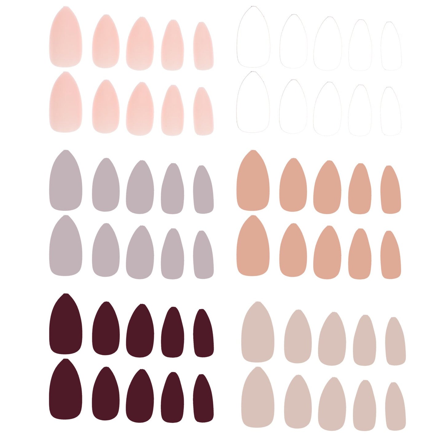 Sassy+Chic Artificial Colorful Nails, 60-ct. Packs (Pack of 36)