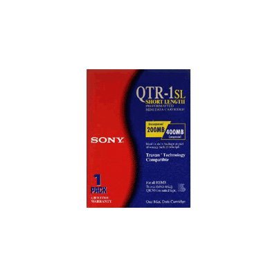 Travan QTR-1 SL Preformatted Media Tape Mini Data Cartridge 1-Pack 400 /800 Compressed