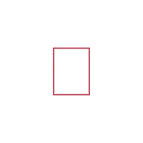 Red Border Letterhead, 8.5"x11", 80 Sheets