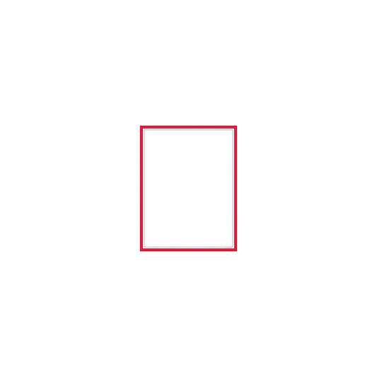 Red Border Letterhead, 8.5"x11", 80 Sheets