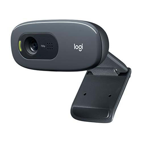 C270 HD Webcam, HD 720p, Widescreen HD Video Calling - Black & S120 2.0 Stereo Speakers, Black