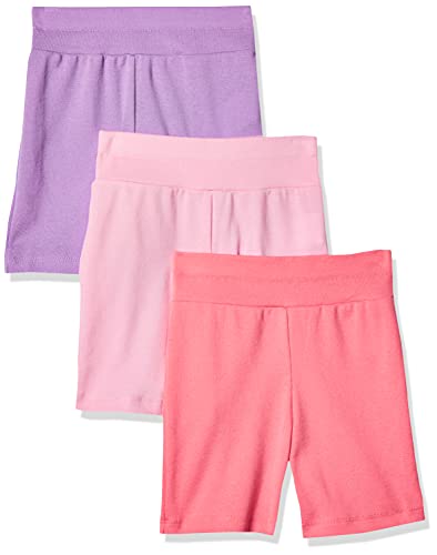 Ultimate Baby Flexy 3 Pack Adjustable Fit Knit Shorts, Purple/Pink, 12-18 Months