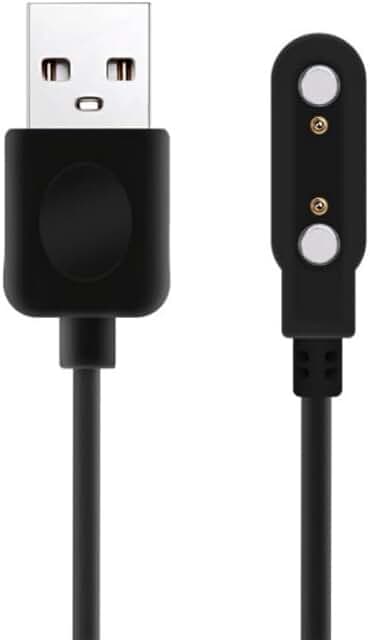 Black 2-pin Magnetic USB Cable, 1 Pack