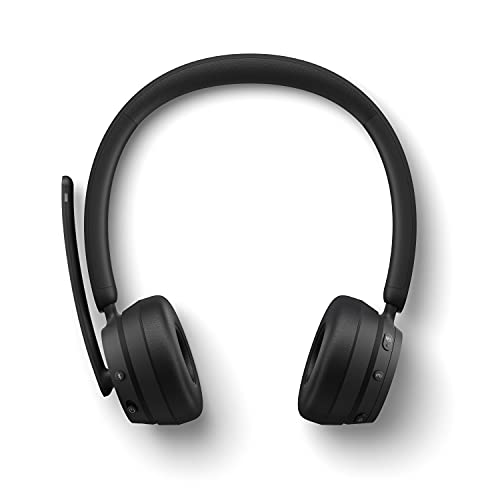 Modern Wireless Headset - Wireless Headset,Comfortable On-Ear Stereo Headphones with Noise-Cancelling Microphone, USB-A dongle, On-Ear Controls, PC/Mac - for Teams