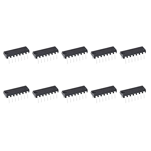 10-pack of DIP-14 ICs including CD4013BE, CD4001BE, CD4011BE, CD4015BE, CD4016BE, CD4017BE, and CD4018