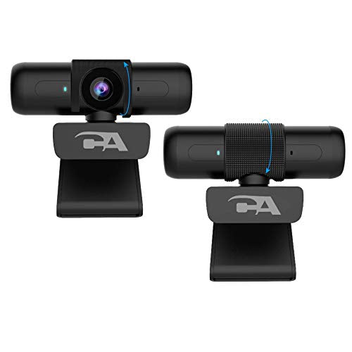 CA Essential Webcam 1080HD-AF - USB Webcam with Microphone for Desktop or Notebooks, 1080p Webcam, HD Auto-Focus and Light Correction, Omni-Directional Microphone (WC-2000)