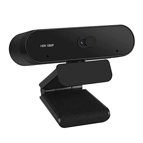 HD Webcam - 1080p 30FPS Computer Camera - Video Call/Live Streaming Camera w/Dual Microphone, HDR, Autofocus & More - Wired USB Webcam for PC, Mac, Laptop, Tablet, Xbox