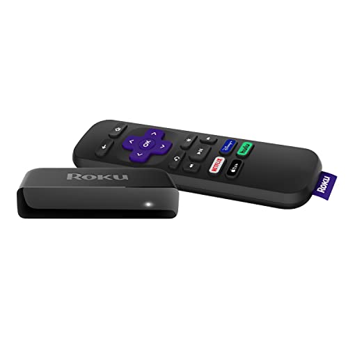 Premiere | HD/4K/HDR Streaming Media Player, Simple Remote and Premium HDMI Cable, Black