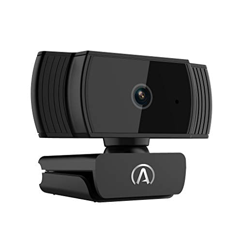 W-300AF Full 1080P Webcam with Auto Focus and Desktop Tripod Included, Black