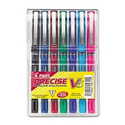 Set of 7 Colored Fine-Point Liquid Ink Pens