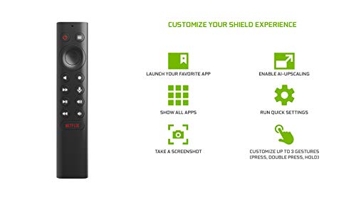 SHIELD Remote; Voice Search, Motion-Activated, Backlit Buttons, Customizable Menu Buttons, and IR Blaster to Control your TV