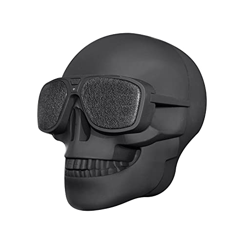 Skull Bluetooth Wireless Speaker,15W BT4.0 FM Radio,Bass Stereo Compatible- Makes a Spooky Addition to Your Decorations!