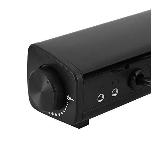 0 Computer Speaker, Desktop One-Button Sound Bar, External PC Music Player, Audio Equipment for Laptop with Blue LED Light Computer
