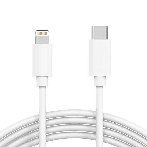 USB C to Lightning Cable iPhone Charger 10ft Long Heavy Duty Cord - Fast Charging Power Delivery PD MFI for Apple iPhone 13, 12, 11, XR, XS, X, 8, 7, 6, 5, SE, iPad - White