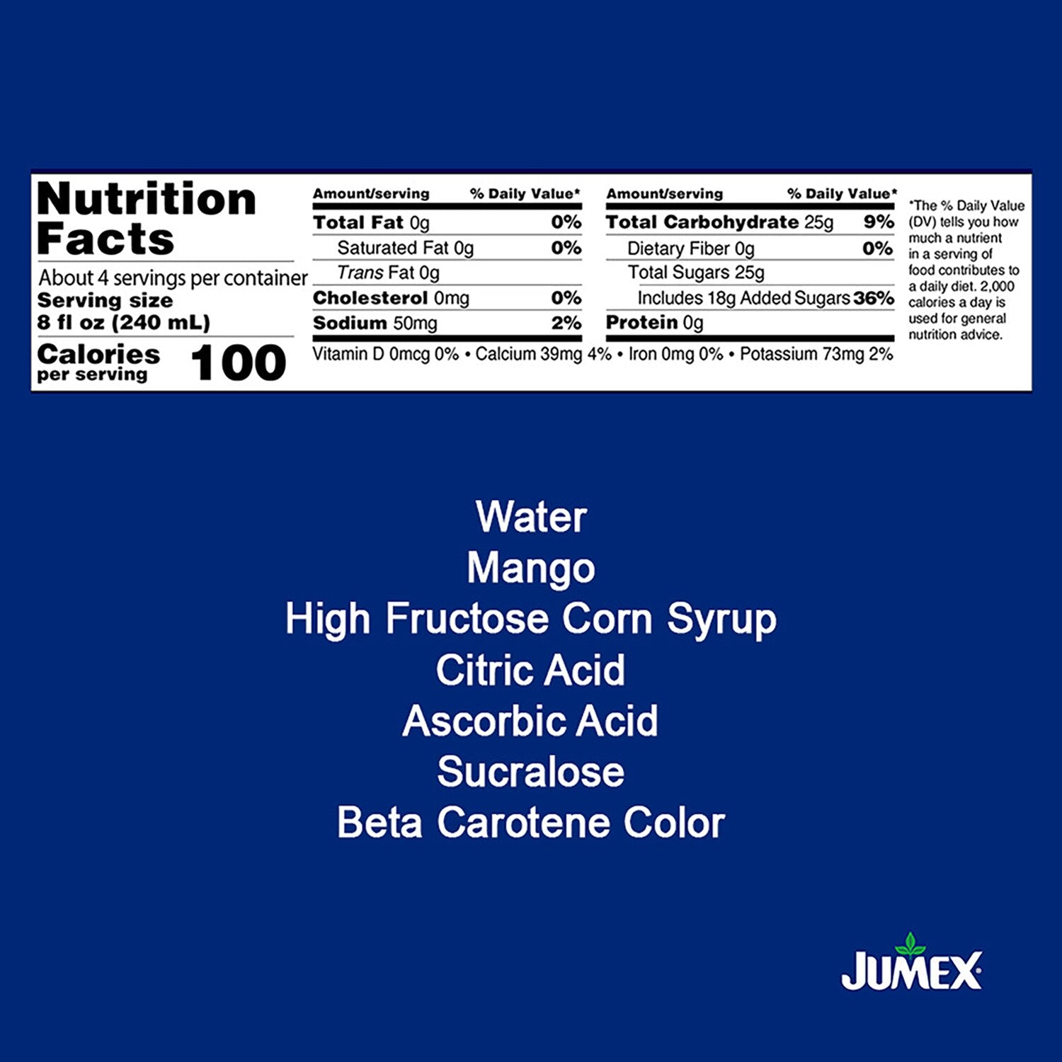 Jumex Mango Nectar, 33.8 oz. Containers (Pack of 12)