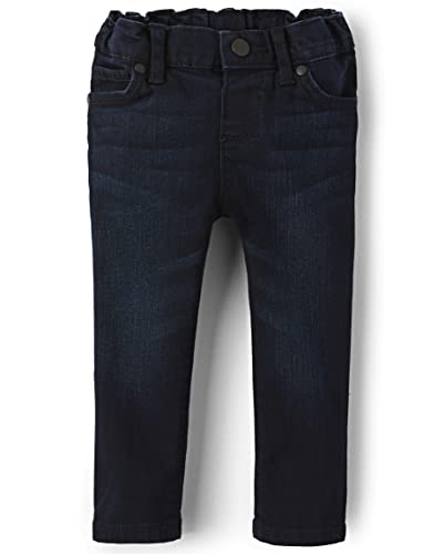 Baby Girls and Toddler Girls Basic Skinny Jeans, Dk Indigo, 5T