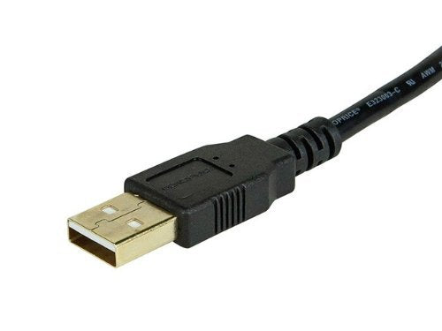 15-Feet USB 2.0 A Male to A Female Extension 28/24AWG Cable (Gold Plated) (105435),Black
