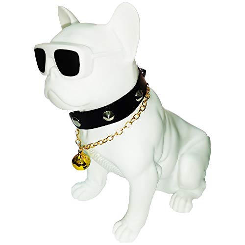Bluetooth Speakers French Bulldog Art Bluetooth Speakers, Portable Bluetooth Speakers, Suitable for Mobile Phones, Laptop, Tablets, TV Bluetooth Speakers (Large, White 12.99/13.18/7.36in)