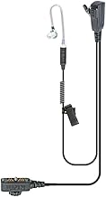 Split-Wire Push to Talk Earpiece with Noise Mic