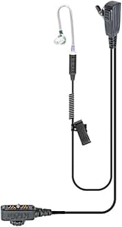 Split-Wire Push to Talk Earpiece with Noise Mic