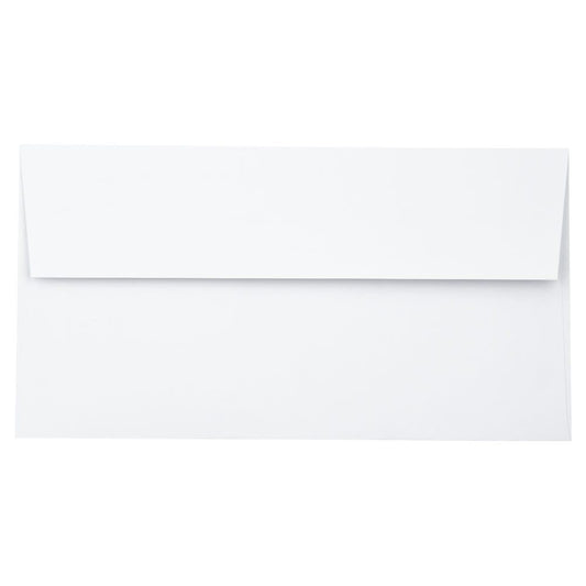 Bright White Photo Greeting Envelopes, 4 3/8" x 8 1/4", 50 Pack