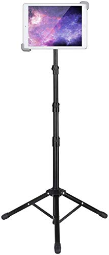 iPad Tripod Stand, Adjustable Height, 360° Rotation