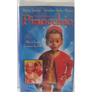 The Adventures of Pinocchio - Starring Martin Landau and Jonathan Taylor Thomas - VHS Cassette Tape - Rated G