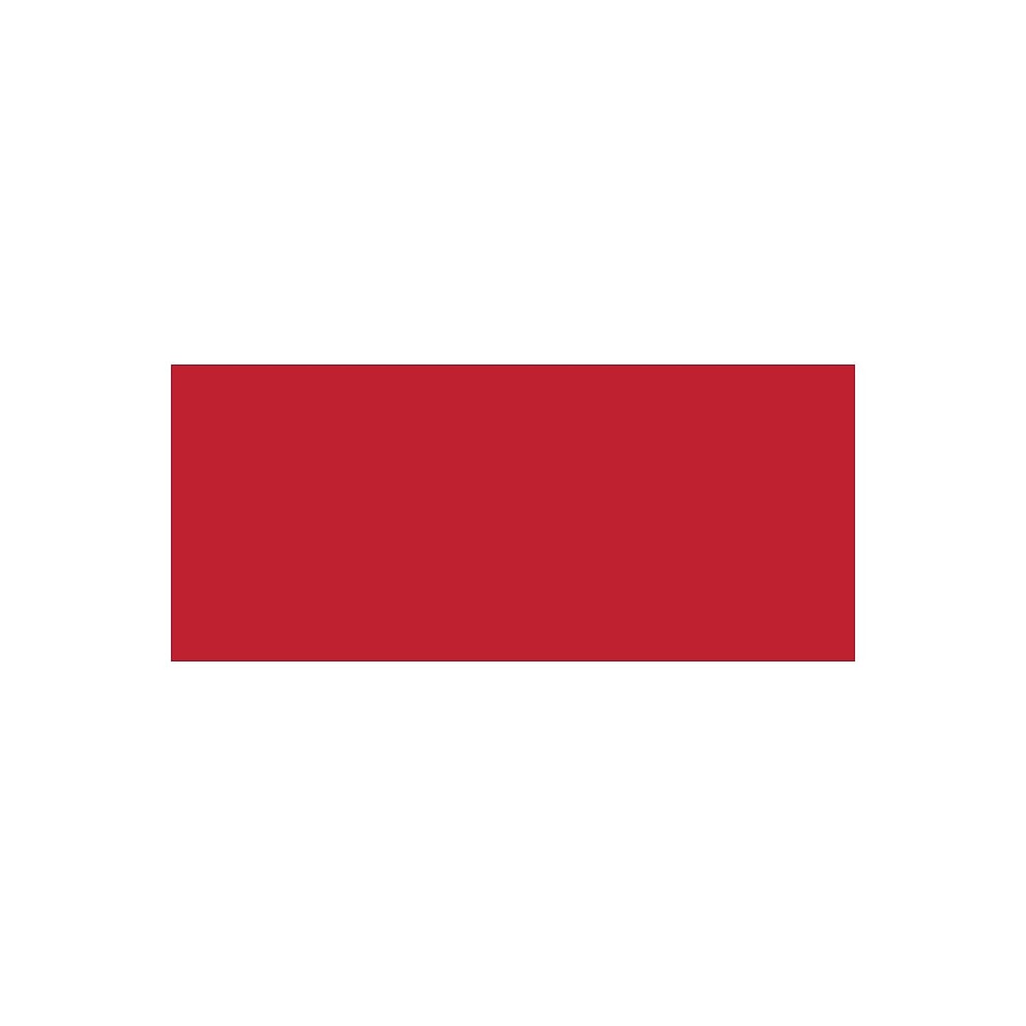 Bright Red #10 Solid Envelope, 40 Pack