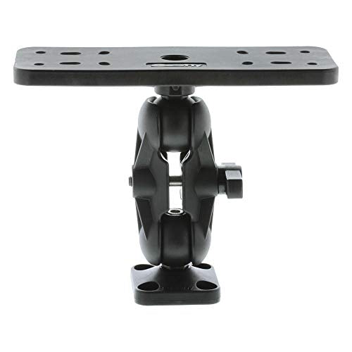 0163 Ball-Mount Fish Finder and Universal Mounting Plate , Black , Large