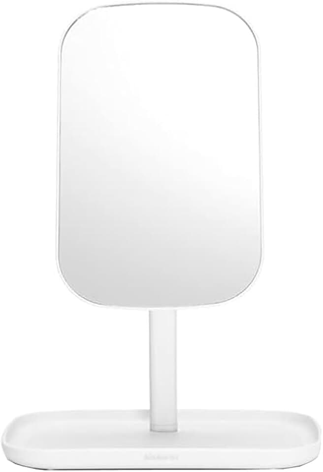 Adjustable 360° Vanity Mirror with Stand and Storage Tray