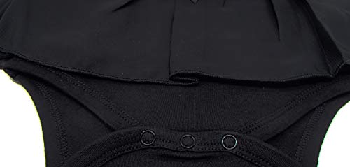 My First Little Black Party Dress Ruffle-Skirted Diaper Cover, 3-6 Months