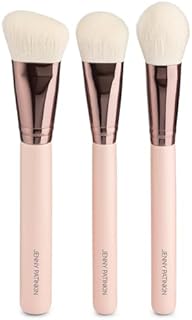 3-Piece Vegan Makeup Brush Set for Contouring and Highlighting