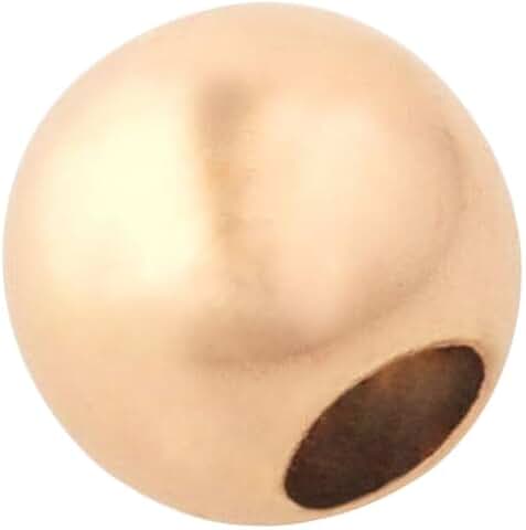Rose Gold Filled 4mm Round Beads, Pack of 20