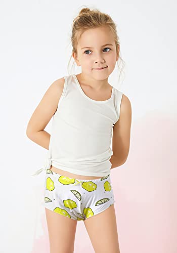 Baby Girl Cotton Panty Diaper Covers, Cute Baby Underwear 4 Pack Classic Ruffle Fancy Bloomers(Color C 90cm (0-1Y))