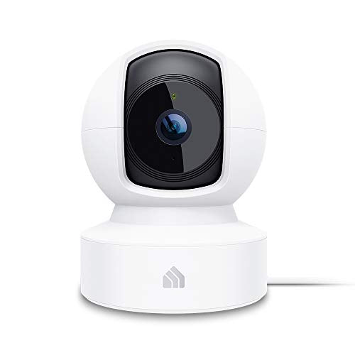 Indoor Pan/Tilt Security Camera, 1080p HD Dog Camera 2.4GHz with Night Vision, Motion Detection for Baby and Pet Monitor, Cloud & SD Card Storage, Works with & Google Home (EC70)