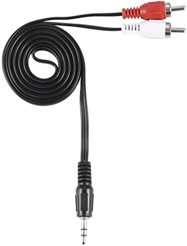 1/8" 3. 5mm Plug Jack to 2 RCA Male Stereo Audio Y Adapter Adaptor Cable Durable and Professional