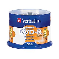 Life Series DVD-R Printable Disc Spindle, Pack of 50 98472