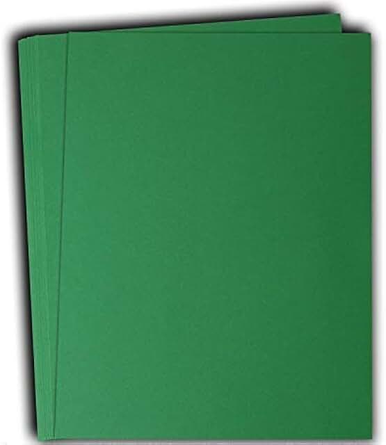 Bright Green 8.5"x11" Cardstock Paper, 50 Sheets