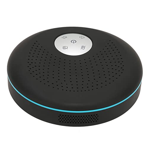 Bluetooth Speakerphone, Built in HiFi 6 Mics, 3000mAh Large Battery Capacity, 360 Degree Voice Pickup, Portable Conference Microphone for Meetings, Compatible with Zoom, Skype, QQ and Wechat System