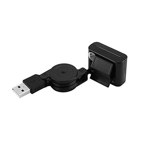 Mini Camera Mini Webcam High Definition Web Computer Camera Suitable for Desktop Laptop USB Convenient Plug and Play - Black (Mordern)