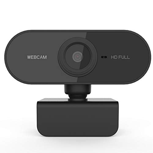 1080p HD Webcam, Noise Reduction Microphone Stream Webcam,HD USB Webcam for PC Desktop Laptop,Used for Video Calling, Conference, Recording, Gaming, Studying with Rotatable Clip