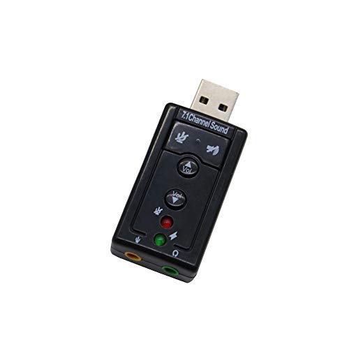 PULABO Nice Design1PCS New 7.1 Channel External USB Audio Sound Card Adapter Virtual 7.1 USB Mic Speaker Audio Card Creative and Useful
